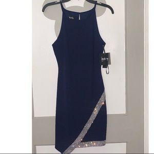M Navy blue dress with tags